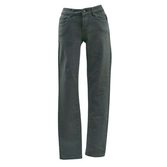 Cache Gray Denim Jean Stretch Pant New Slim Straight Leg Flattering Fit $118 NWT - Picture 1 of 5